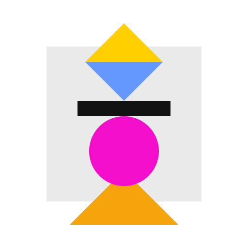 Abstrat shape representing raising the bar